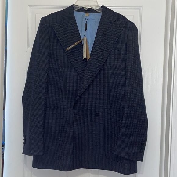 Burberry Leamington Pindot Wool Single-Button Jacket, NWT - Picture 2 of 8